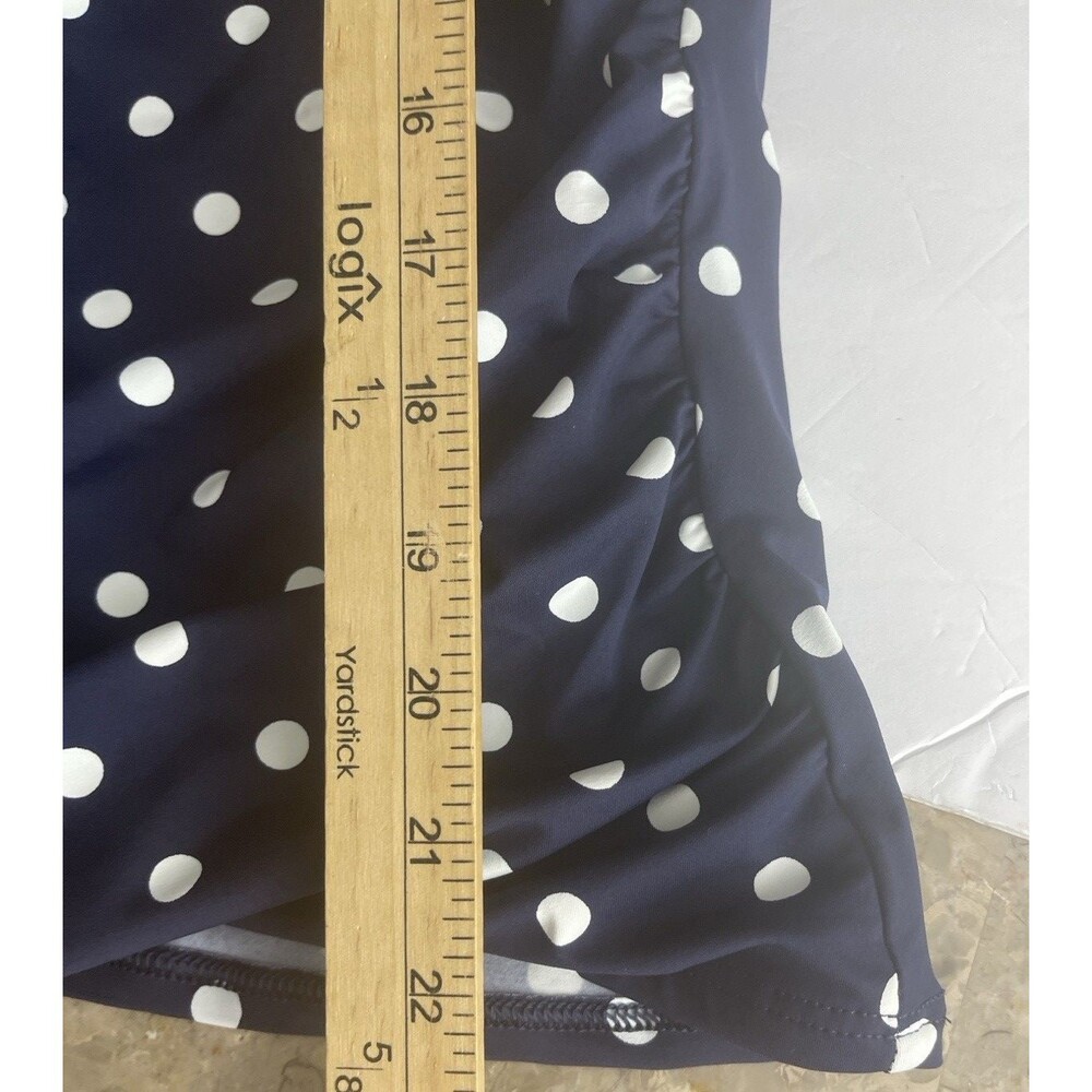 Lands End Blue White Polka Dot Underwire Bikini Swim Top Size 20W DDD Womens - Picture 7 of 13